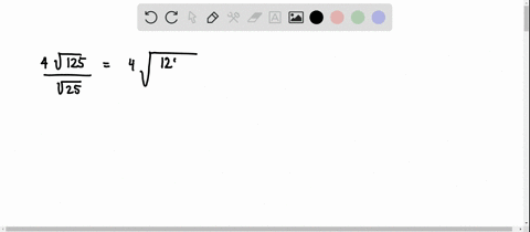 which-is-the-simplified-form-of-4-fracsqrt125sqrt25-a-2-sqrt5-b-4-sqrt5-c-20-sqrt5-d-frac4-sqrt55