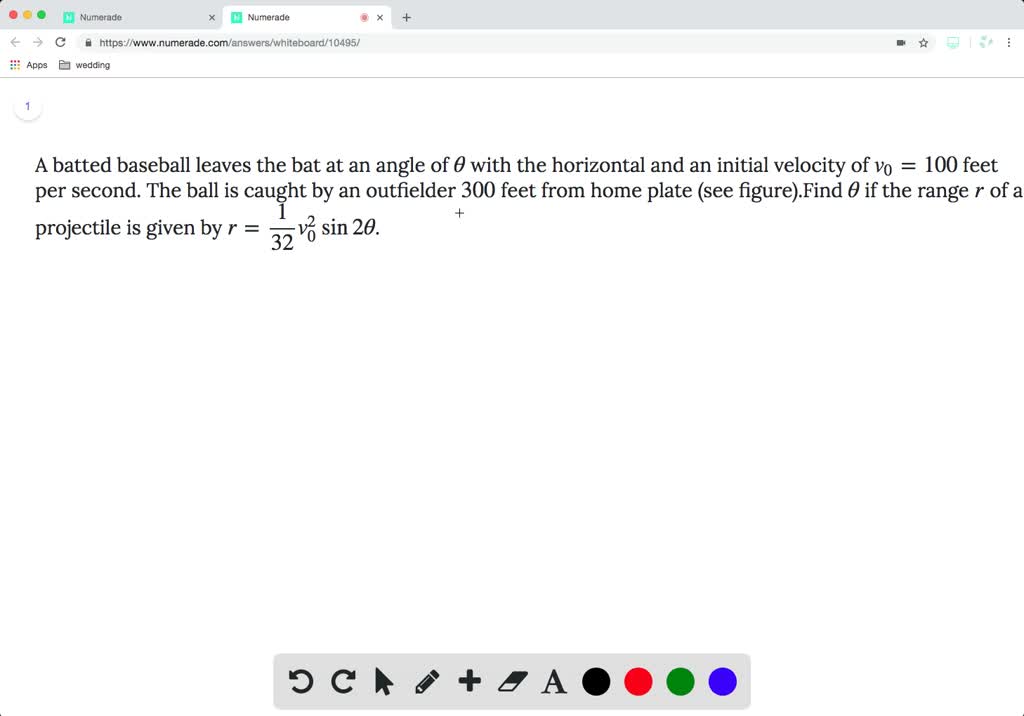 SOLVED:A batted baseball leaves the bat at an angle of θwith the ...
