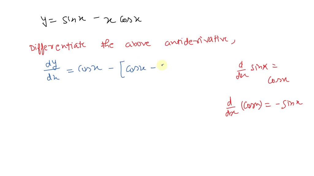 SOLVED:Match the antiderivative with the correct integral. [Integrals ...