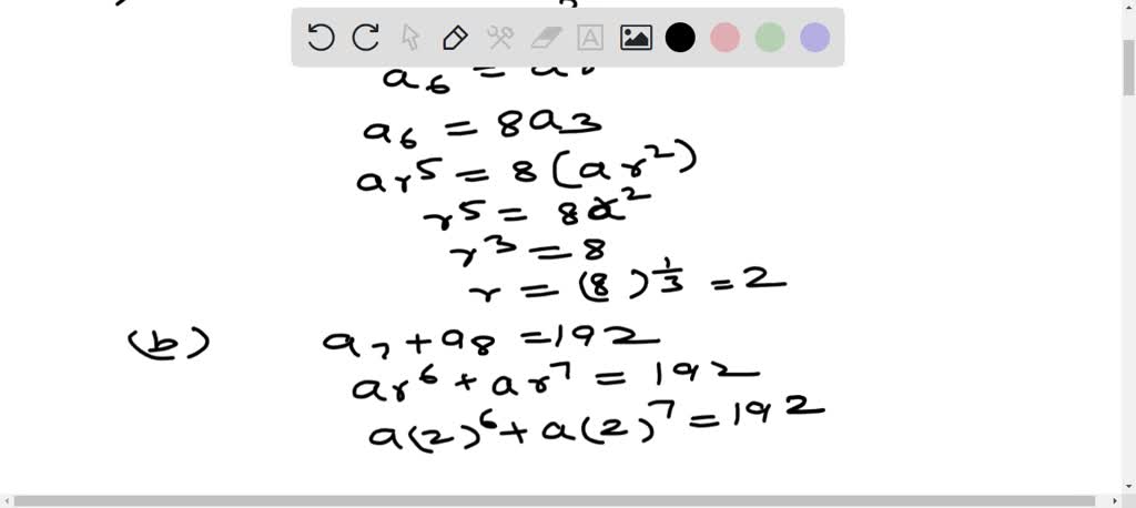 solved-in-a-geometric-progression-the-sixth-term-is-8-times-the-third-term-and-the-sum-of-the