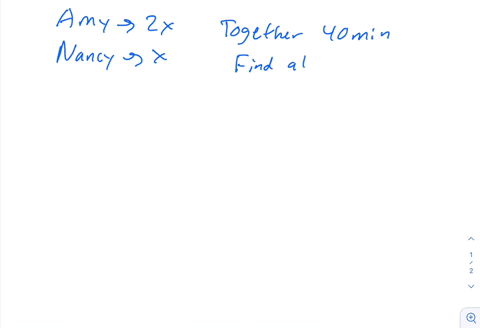 set-up-an-equation-and-solve-each-of-the-following-problems-it-takes-amy-twice-as-long-to-deliver-pa