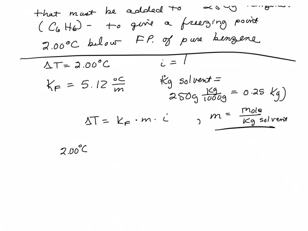 SOLVED:Calculate the mass of naphthalene (C10 H8) that must be added to ...