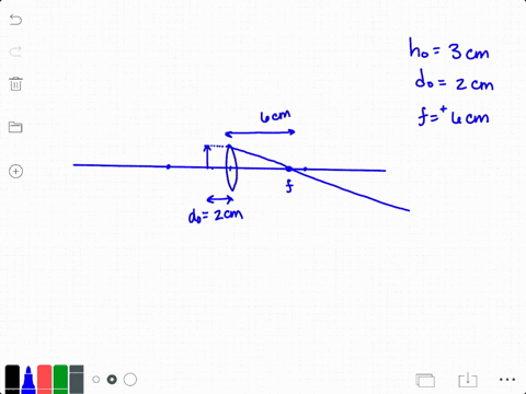 a-30-cm-tall-object-is-located-20-mathrmcm-from-a-convex-lens-having-a-focal-length-of-60-mathrmcm-d