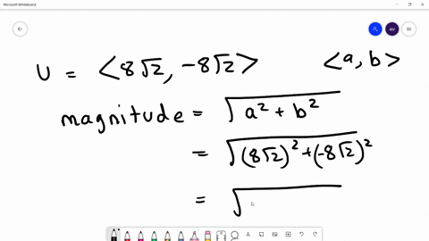 find-the-magnitude-and-direction-angle-for-mathbfu-see-example-1-langle-8-sqrt2-8-sqrt2rangle