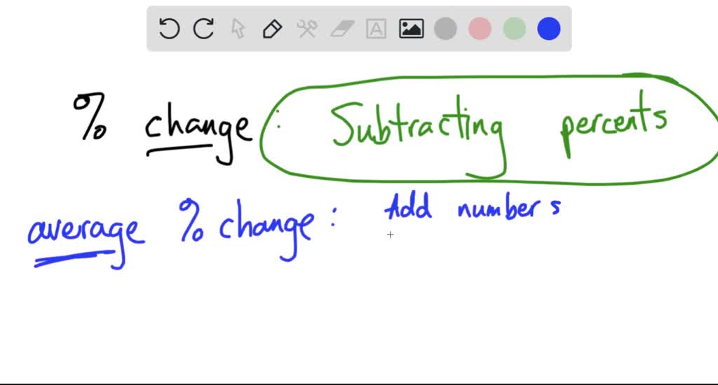 Difference Between Percentage Change And Difference