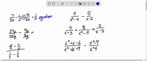 classify-each-of-the-following-as-an-expression-or-an-equation-a-frac75-x-frac12frac56-xfrac13-b-fra