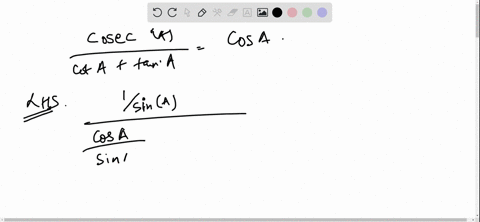 fracoperatornamecosec-acot-atan-acos-a