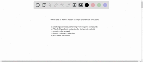 which-of-the-following-is-not-an-example-of-chemical-evolution-a-small-organic-molecules-forming-fro