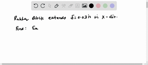 the-rubber-block-is-subjected-to-an-elongation-of-003-in-along-the-x-axis-and-its-vertical-faces-are