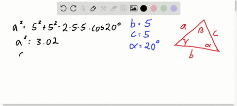 solve-triangle-b5-c5-alpha20circ