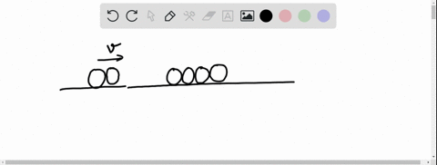 four-identical-balls-are-lined-in-a-straight-grove-made-on-a-horizontal-frictionless-surface-as-show