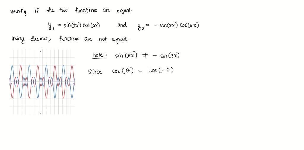 SOLVED:Use a graph to determine whether the functions are the same or ...