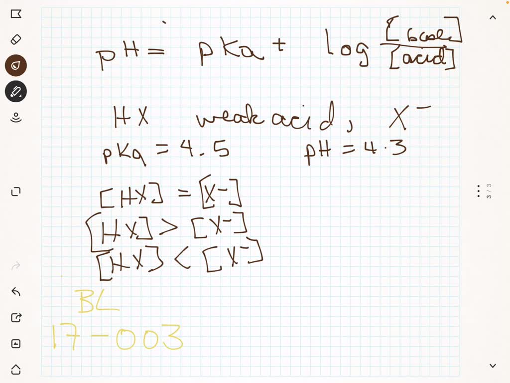 SOLVED:A buffer contains a weak acid, HX, and its conjugate base. The ...