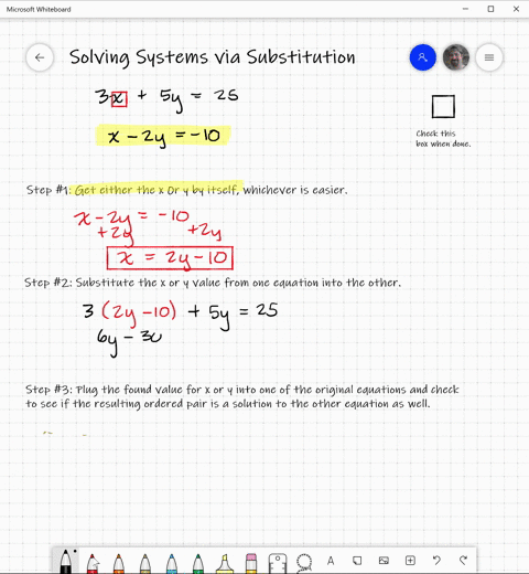solve-each-system-by-the-substitution-method-check-each-solution-see-examples-1-5-beginaligned-3-x5-