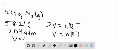 what-volume-does-424-g-of-nitrogen-gas-occupy-at-582-c-and-204-atm