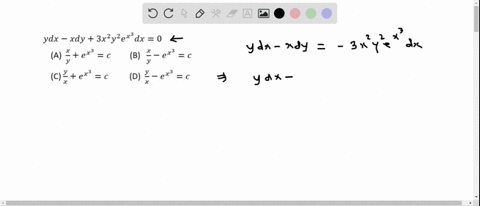 the-solution-of-the-differential-equation-d-x-x-d-y3-x2-y2-ex2-d-x0-is-a-fracxyexprimec-b-fracxy-exp