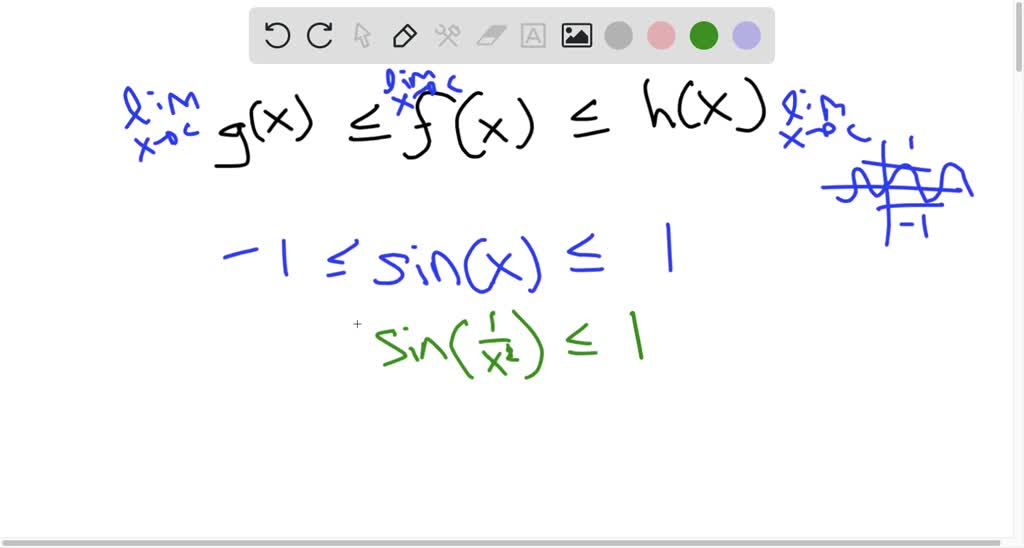 SOLVED: Example 2.24 Applying the Squeeze Theorem Apply the squeeze ...