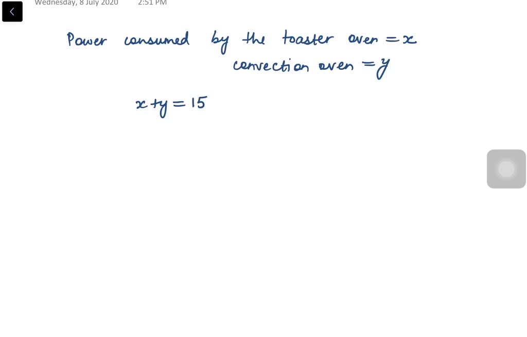 SOLVEDSolve using a system of equations. Energy Consumption. With