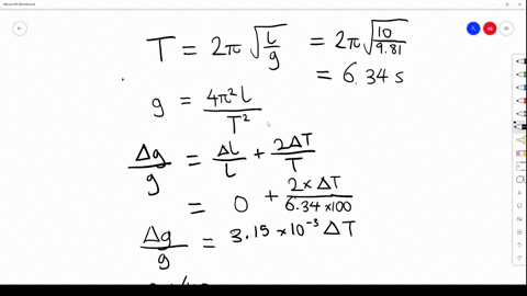 g-is-to-be-determined-by-measuring-the-period-of-a-pendulum-how-accurately-in-seconds-would-you-have