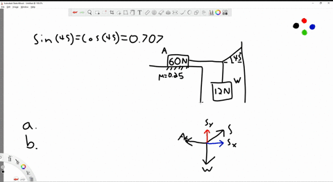 a-block-a-in-fig-563-weighs-600-mathrmn-the-coefficient-of-static-friction-between-the-block-and-the