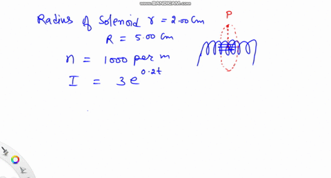 a-solenoid-has-a-radius-of-200-mathrmcm-and-1000-turns-per-meter-over-a-certain-time-interval-the-cu