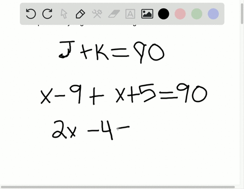 angles-j-and-k-are-complementary-if-m-angle-jx-9-and-m-angle-kx5-what-is-the-measure-of-each-angle