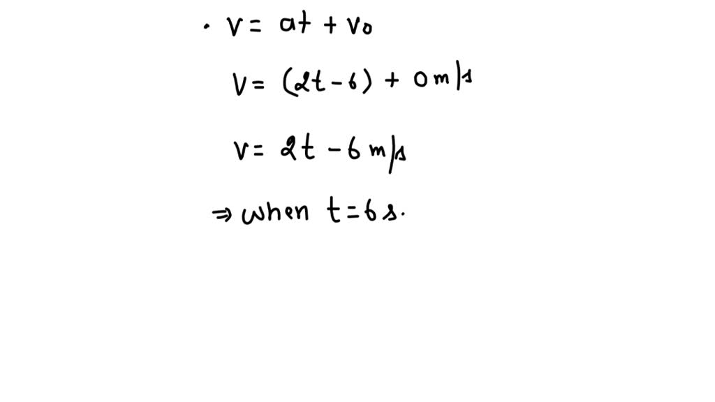 Starting from rest, a particle moving in a straight line has an ...