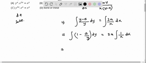 the-equation-of-the-curve-passing-through-the-point-11-and-having-slope-frac2-a-yxy-a-is-a-ya-cdot-x