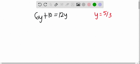 determine-whether-the-given-value-is-a-solution-to-the-equation-is-yfrac53-a-solution-of-6-y1012-y