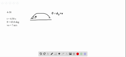 the-hang-time-of-a-punt-is-measured-to-be-450-s-if-the-ball-was-kicked-at-an-angle-of-630circ-above-