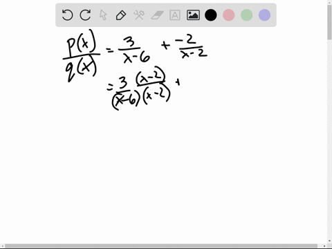 express-fxgx-as-a-rational-function-carry-out-all-multiplications-fxfrac3x-6-quad-gxfrac-2x-2