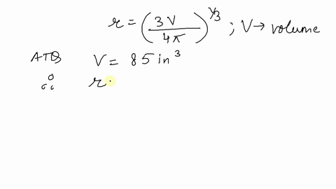 the-radius-r-of-a-sphere-of-volume-v-is-given-by-rleftfrac3-v4-piright1-3-find-the-radius-of-a-sph-2