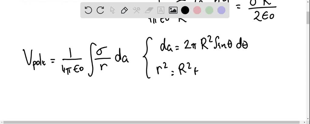 An inverted hemispherical bowl of radius R carries a uniform surface ...