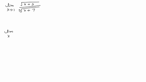 lim-_x-rightarrow-1-fracsqrtx3sqrt3x7text-ans-1