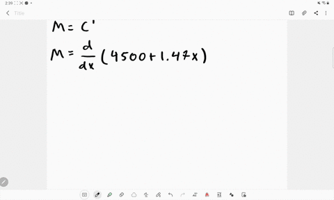 find-the-marginal-cost-for-producing-units-the-cost-is-measured-in-dollars-c4500147-x