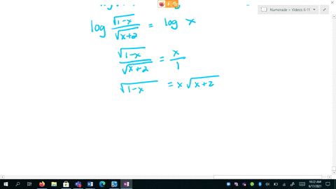 solve-the-logarithmic-equations-round-your-answers-to-three-decimal-places-log-sqrt1-x-log-sqrtx2log
