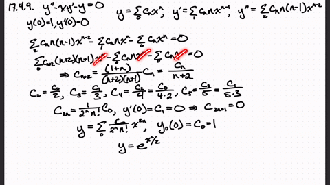 use-power-series-to-solve-the-differential-equation-yprime-prime-x-yprime-y0-quad-y01-quad-yprime0-2