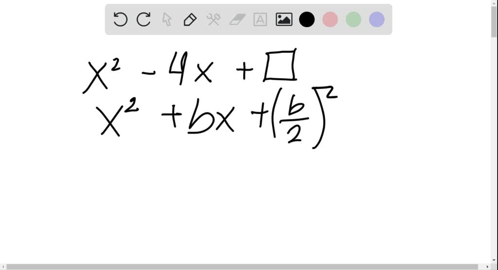 to complete the square of x 2 2 3x add