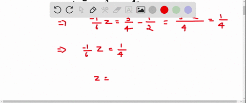solve-and-check-each-equation-frac16-zfrac12frac34