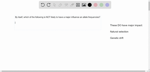 by-itself-which-of-the-following-is-not-likely-to-have-a-major-influence-on-allele-frequencies-a-nat