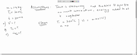 an-insulated-rigid-tank-initially-contains-14-mathrmkg-of-saturated-liquid-water-at-200circ-mathrmc-