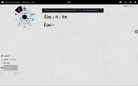 find-the-value-of-x-in-the-domain-of-fx4-3-x-for-which-fx7