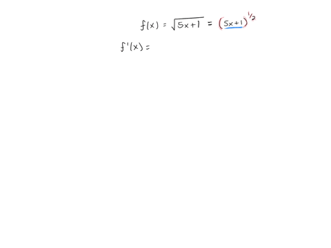 find-the-derivative-of-the-function-fx-sqrt5x-1