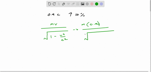 a-particle-is-moving-at-090-c-if-its-speed-increases-by-10-by-what-factor-does-its-momentum-increa-2