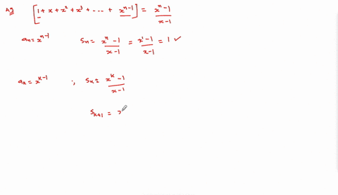 use-mathematical-induction-to-prove-that-fracxn-1x-1left1xx2x3cdotsxn-1right