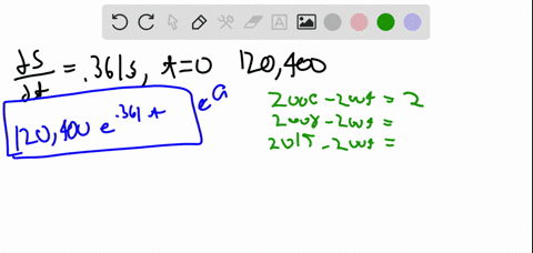 SOLVED:a) Use REGRESSION to fit an exponential function y=a ·b^x to the ...