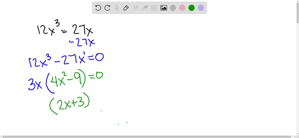 solve 3x = 12