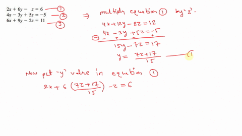 if-the-equations-are-dependent-write-the-solution-set-in-terms-of-the-variable-z-hint-in-exercise-17