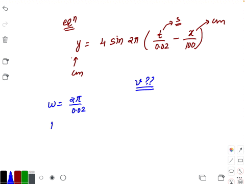 the-equation-of-a-wave-travelling-on-a-stretched-string-is-y4-sin-2-pileftfract002-fracx100right-her