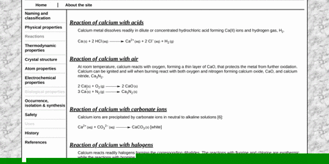 write-the-equation-for-the-reaction-if-any-of-calcium-with-the-following-substances-a-oxygen-b-water